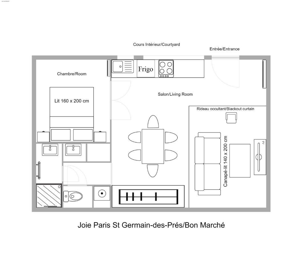 Joie Paris St Germain-Des-Pres - Bon Marche Apartment Ngoại thất bức ảnh